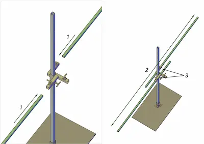 Установка продольных штанг
